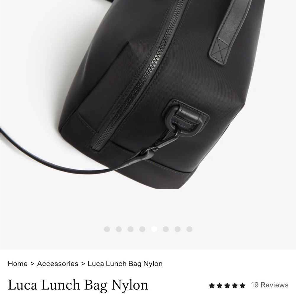 Luca Black Nylon Baby Bag! It’s a lunch box but used as a diaper bag!